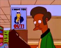 Click to watch 'Much Apu About Nothing' (popup) The Simpsons